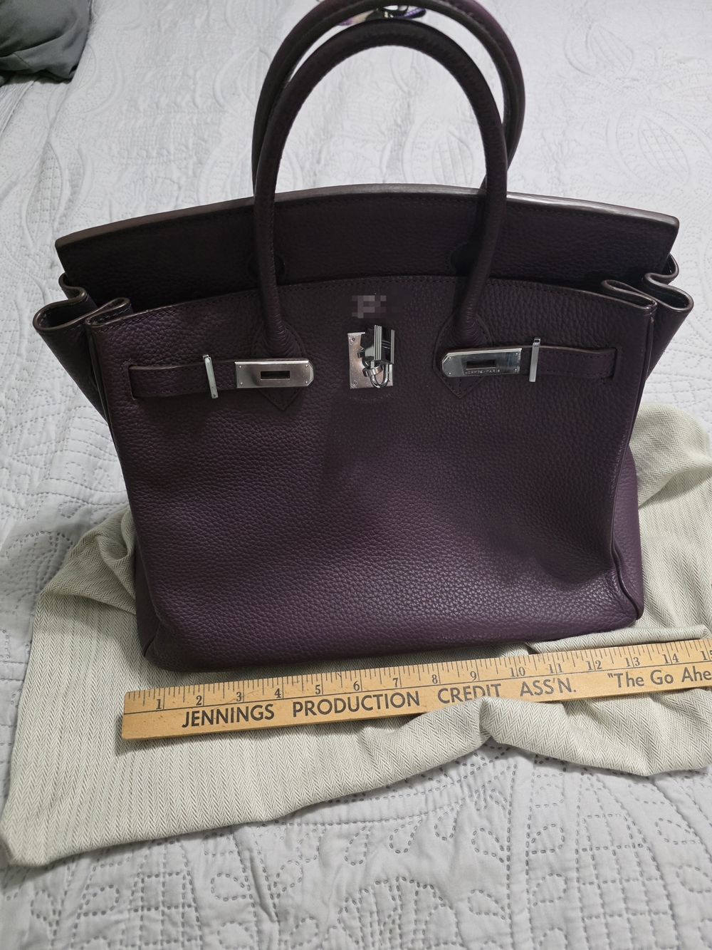 Women’s Handbag in Deep Plum - Classic Structured Tote